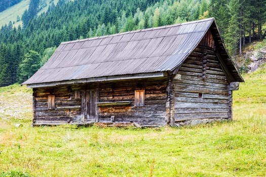 Old traditional barrack in small village in mountains