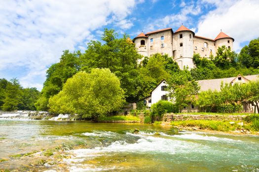 Zuzemberk castle, tourist destination in Slovenia. Zuzemberk is also a town and a municipality in the Dinaric Alps of Slovenia located south east of the Slovenian capital of Ljubljana.