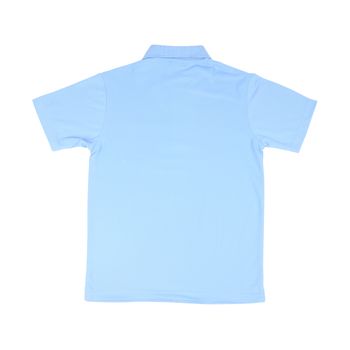 blank polo shirt (back side) on white background (with clipping path)