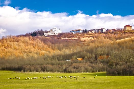 Town of Udbina on the hill, Lika region, Croatia