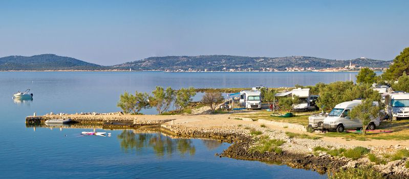 Camping by the sea in Croatia, Dalmatia