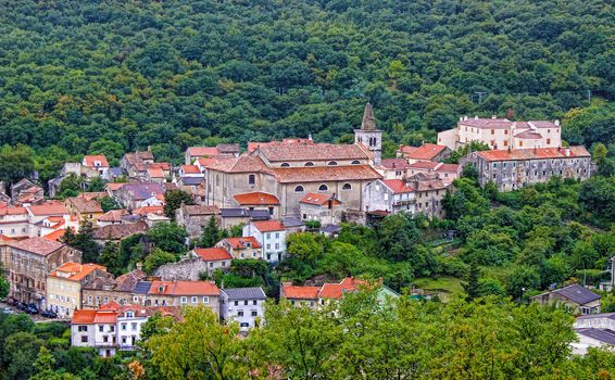 Historic town of Bakar in green forest, Kvarner, Croatia