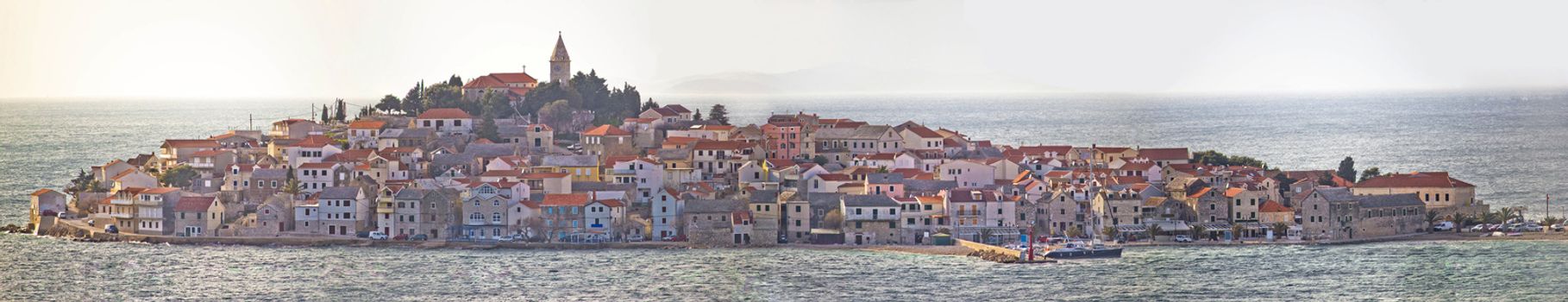 Town of Primosten panoramic view, Dalmatia, Croatia