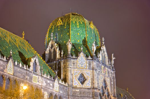 Detail of a church in Budapest, HDR picture