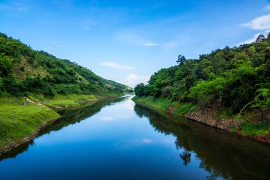 sight seeing of Mae suay dam,Chiangrai,Thailand