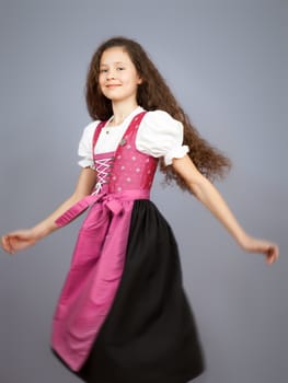 An image of a sweet traditional bavarian girl