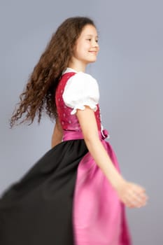 An image of a sweet traditional bavarian girl