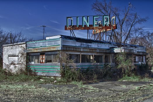 Abandoned diner in New Jersey