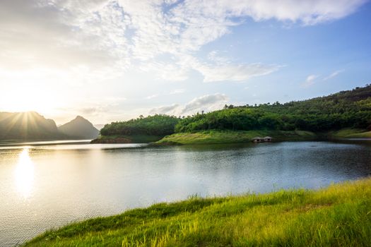 sight seeing of Mae suay dam,Chiangrai,Thailand