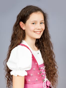 An image of a sweet traditional bavarian girl