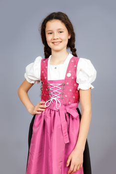 An image of a sweet traditional bavarian girl