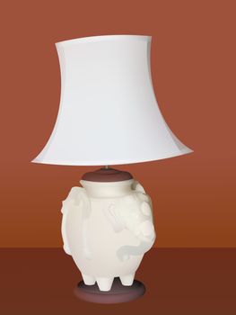 Vector and illustration of desk lamp