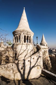 view of the Fisherman Bastion in Buda, Budapest, Hungary