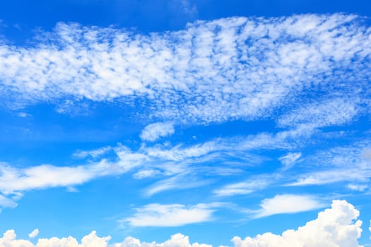 blue sky with cloud