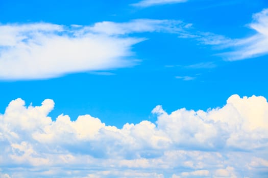 blue sky with cloud