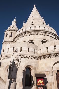 view of the Fisherman Bastion in Buda, Budapest, Hungary