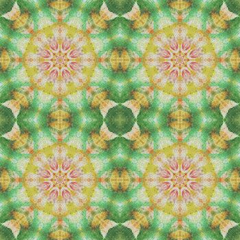 Artistic background, seamless abstract floral pattern, paintings on canvas