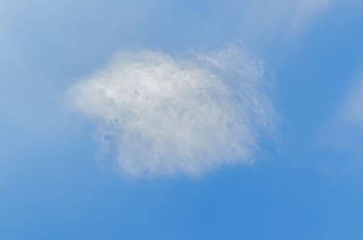 white clouds in blue sky