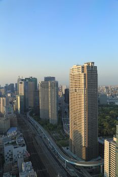 view of Tokyo cityscape, Japan