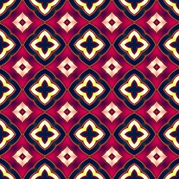 Digital computer graphic - decorative seamless pattern in a bright colors for design.