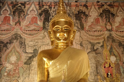 The ancient buddha statue, Nan, Thailand.