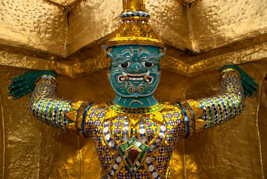 Giant Buddha in Grand Palace, Bangkok, Thailand