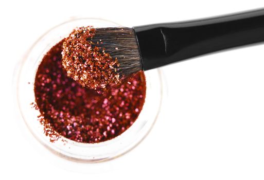 Makeup brushes and powder