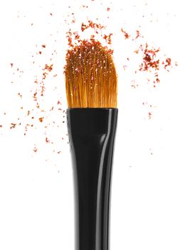 Makeup brushes and powder