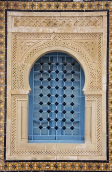 typical oriental ornamented window portal