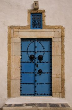 typical oriental ornamented door portal