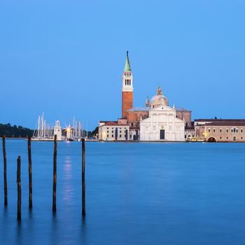 Famous Church of San Giorgio Maggiore in Venice, Italy.