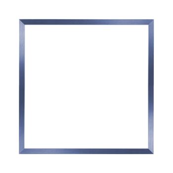 simple blue metal frame on the white background