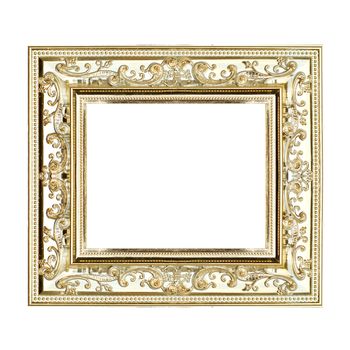 gilt frame, decorated with kitschy, shiny and empty
