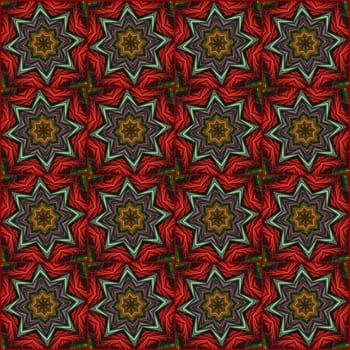 Digital computer graphic - seamless geometric ornament with a stars for design.
