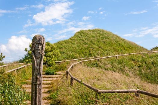 Pole sculpture at Kap Arkona, Ruegen