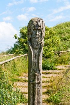 Pole sculpture at Kap Arkona, Ruegen