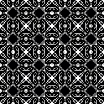 Digital computer graphic - seamless ornament with spirals for design.