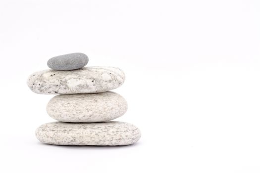 marble coloured stones on a white background 