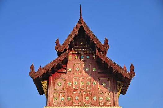 Wat Phra Singha, Thai lanna temple at Chiangmai province Thailand.