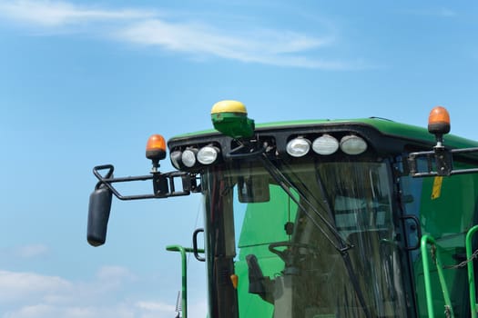 Cab of Combine harvester