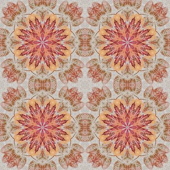 Artistic background, seamless abstract floral pattern, paintings on canvas