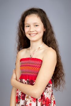 An image of a young girl portrait
