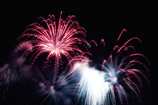 Detail of Fireworks in the Sky
