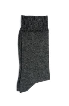 gray socks on a white background