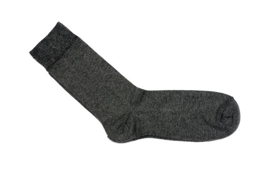 gray socks on a white background