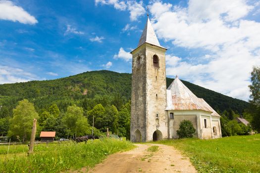 Medieval church in Srednja vas near Semic, Slovenia, Europe.