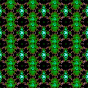 Digital computer graphic - seamless decorative pattern in a green colors for design.