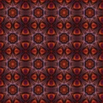 Digital computer graphic - seamless decorative ornament in a dark - red colors for design.