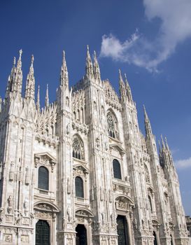 Duomo, marble cathedral in Milan, Italy