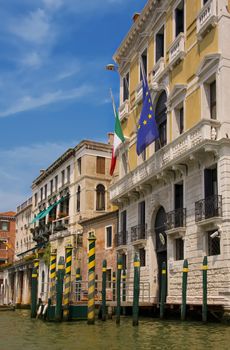 Typical summer view of Venice, Italy